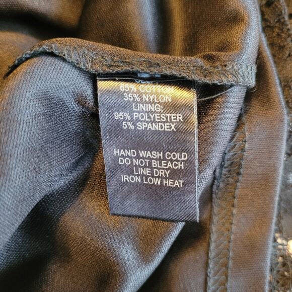 LuLu’s Black Lace Bell‑Sleeve Mini Dress L V‑Back Whimsygoth Party NYE Witchy - Picture 11 of 11